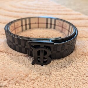 Burberry Black Belt Reversible - 120cm